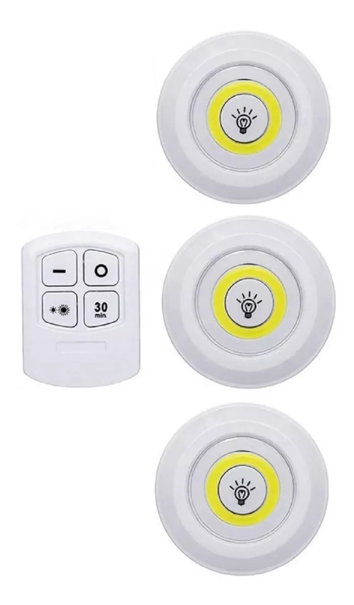 Luz Led x 3 unidades con control